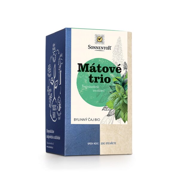 Mátové trio bio bylinný čaj